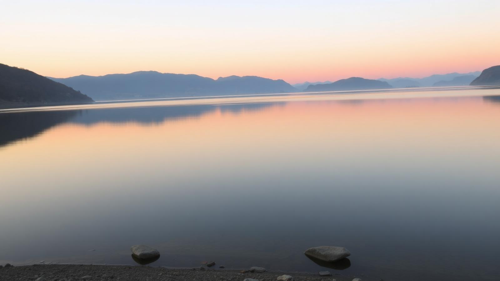 Stiller See bei Sonnenaufgang